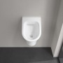 Villeroy & Boch Architectura Absaug-Urinal mit Zielobjekt, Zulauf verdeckt - technische Ansicht