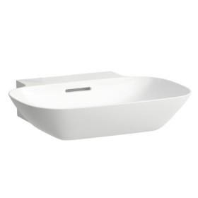Lavabo encastré mural LAUFEN INO, finition satinée 56 x 45 cm, sans trou de robinet avec trop-plein