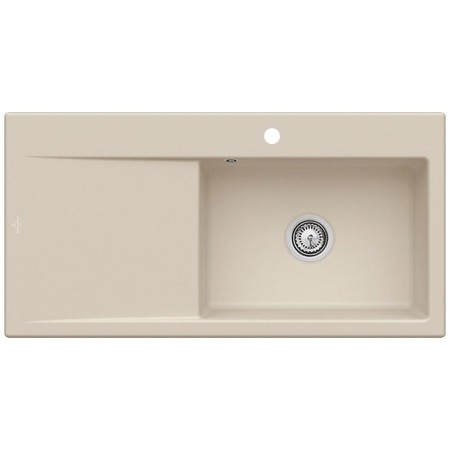 Villeroy & Boch Subway Style 60 Einbauspüle, Ablaufgarnitur mit Handbetätigung, Becken rechts