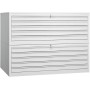 Armoire à plans en acier Wolfstahl 10 tiroirs 113 x 83 x 105 cm A1 gris clair - noir - vue détaillée