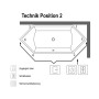Villeroy & Boch Squaro Duo Sechseckbadewanne 190 x 80 cm - Detailansicht