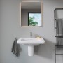 Lavabo meuble Duravit DuraStyle 65 cm, avec 1 trou de robinet - vue technique