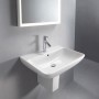 Lavabo Duravit ME by Starck 65 cm avec 1 trou de robinet percé - vue technique