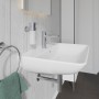 Lavabo Duravit ME by Starck 65 cm avec 1 trou de robinet percé - vue technique