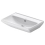Lavabo Duravit D-Neo 65 cm, sans trou de robinet, avec trop-plein