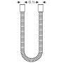 Tubo metallico hansgrohe DN15 160 cm - vista dettagliata