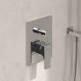Système de douche Villeroy & Boch Taro avec support de douche, douchette à main et mitigeur encastré - vue technique