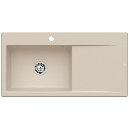 Villeroy & Boch Subway Style 60 Einbauspüle, Ablaufgarnitur mit Handbetätigung, Becken links