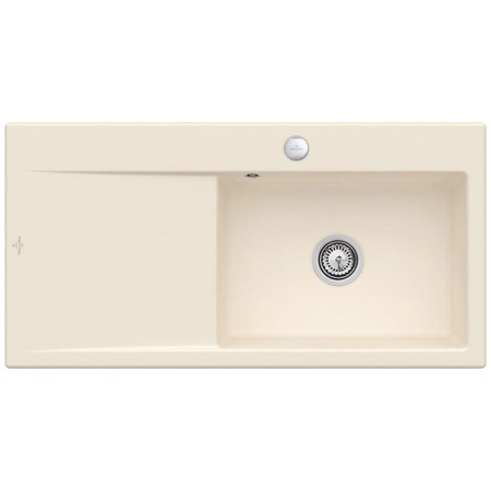 Lavello incasso Villeroy & Boch Subway Style 60 FLAT, scarico con azionamento a distanza, vasca a destra