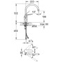 Rubinetto monocomando per lavello GROHE Euroeco Special - vista dettagliata