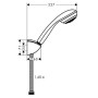 hansgrohe Crometta 85 1jet/Porter C Set 160 cm - vista dettagliata