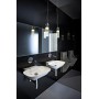 Lavabo à main LAUFEN INO 45 x 41 cm sans trou de robinet ni trop-plein - vue technique