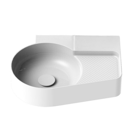 Lavabo encastrable LAUFEN Val 53 x 40 cm, sans trou de robinet, avec trop-plein