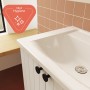 VitrA Integra Möbelwaschtisch 60 cm, mit Überlaufloch, 1 Hahnloch mittig - technische Ansicht