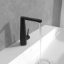Rubinetto monocomando per lavabo Villeroy & Boch Conum con scarico Push-Open - vista tecnica