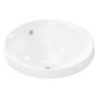 hansgrohe Xuniva S Lavabo incasso rotondo Ø 40 cm, con troppopieno - vista dettagliata