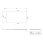 Receveur de douche Villeroy & Boch Wallway 170 x 90 x 3 cm - photo produit