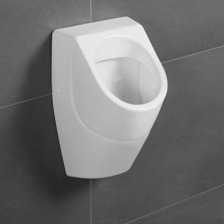 Urinoir d'aspiration Villeroy & Boch O.novo, sans couvercle, DirectFlush, arrivée cachée