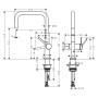 hansgrohe Talis M54 Miscelatore monocomando da cucina U 220, valvola di intercettazione apparecchi, 1jet - vista dettagliata