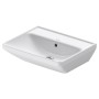 Lavabo Duravit D-Neo 55 cm, sans trou de robinet, avec trop-plein