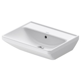 Lavabo Duravit D-Neo 55 cm, sans trou de robinet, avec trop-plein