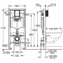 GROHE Rapid SL 3-in1 Set für WC mit Arena Cosmo S Abdeckplatte - Detailansicht