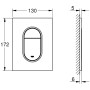 GROHE Rapid SL 3-in1 Set für WC mit Arena Cosmo S Abdeckplatte - technische Ansicht