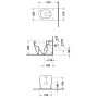 Duravit Starck 2 WC a terra a parete - immagine prodotto