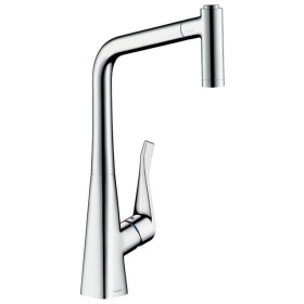 Miscelatore monocomando per cucina hansgrohe Metris M71 320, doccetta estraibile, 2 getti, sBox