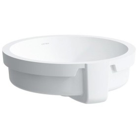 Vasque encastrée LAUFEN Living City 45 cm dessous émaillé, avec trop-plein, sans trou de robinet