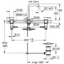 GROHE Essence Neu 3-Loch Waschtischbatterie - Detailansicht
