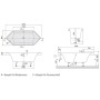 Villeroy & Boch Squaro Duo Sechseckbadewanne 190 x 80 cm