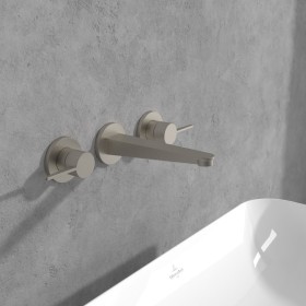 Rubinetto per lavabo a tre fori Villeroy & Boch Conum senza tappo