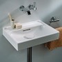 Lavabo à main LAUFEN MEDA 45 x 35 cm, sans trou de robinet avec trop-plein
