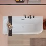 Villeroy & Boch Loop & Friends SQUARE Duo Vorwand-Badewanne, 180 x 80 cm für Eckeinbau links - technische Ansicht