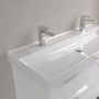Villeroy & Boch Taro Waschtisch 120 cm mit CeramicPlus Beschichtung, 2 Hahnlöcher, ohne Überlauf - Detailansicht