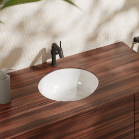hansgrohe Xuniva S Lavabo sottopiano rotondo Ø 35 cm, con troppopieno, con SmartClean