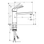 Rubinetto monocomando hansgrohe Focus M42 120 CoolStart, Eco, 1jet - vista dettagliata