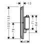 Termostato a incasso hansgrohe ShowerSelect Comfort Q - immagine prodotto