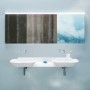 Vasque double encastrable LAUFEN INO 142 x 45 cm avec tablette centrale