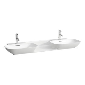 Double vasque encastrable LAUFEN INO 142 x 45 cm avec tablette centrale