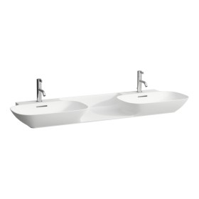 Double vasque encastrable LAUFEN INO 142 x 45 cm avec tablette centrale