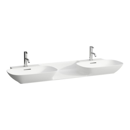Double vasque encastrable LAUFEN INO 142 x 45 cm avec tablette centrale