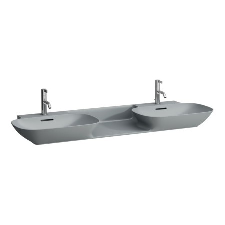 Double vasque encastrable LAUFEN INO 142 x 45 cm avec tablette centrale