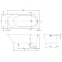 Vasca Villeroy & Boch Oberon 2.0 Solo 180 x 80 cm
