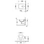 Duravit D-Code Wand-Bidet Compact - Detailansicht