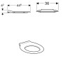 Geberit Renova Comfort WC Sitzring, barrierefrei - technische Ansicht