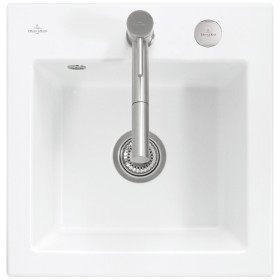 Lavello incasso Villeroy & Boch Subway 50 S, scarico con azionamento eccentrico