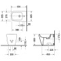 Duravit Happy D.2 Stand-Bidet Back to Wall - Detailansicht