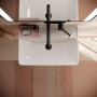 hansgrohe Xanuia Q Lavabo Compact 550/370 senza foro miscelatore con troppopieno, SmartClean - vista tecnica